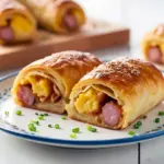 Golden baked Breakfast Rolls stuffed with Sausage And Egg, perfect for Breakfast Meal Prep, easy Breakfast Prep, and quick Breakfast Recipes Easy — a cozy, grab-and-go idea for brunch, family mornings, or make-ahead Breakfast Dishes.
