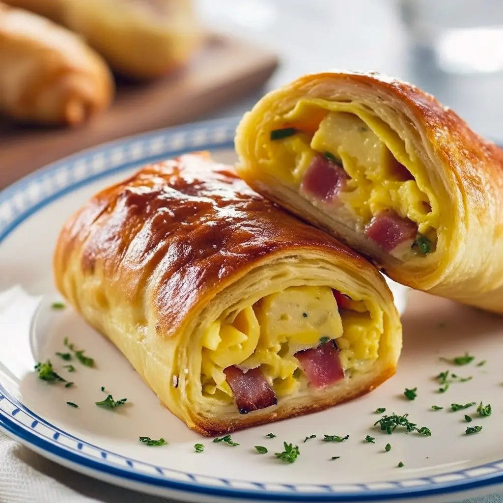 Golden baked Breakfast Rolls stuffed with Sausage And Egg, perfect for Breakfast Meal Prep, easy Breakfast Prep, and quick Breakfast Recipes Easy — a cozy, grab-and-go idea for brunch, family mornings, or make-ahead Breakfast Dishes.