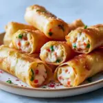 Golden, crispy rice paper crab rangoons baked to perfection — a delicious fusion of creamy crab filling and light crunch, ideal for Breakfast And Brunch, Appetizer Snacks, or any Asian Cooking lover craving easy Yummy Appetizers.