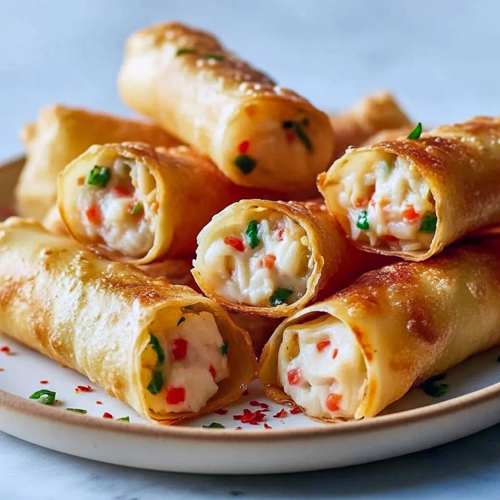 Golden, crispy rice paper crab rangoons baked to perfection — a delicious fusion of creamy crab filling and light crunch, ideal for Breakfast And Brunch, Appetizer Snacks, or any Asian Cooking lover craving easy Yummy Appetizers.