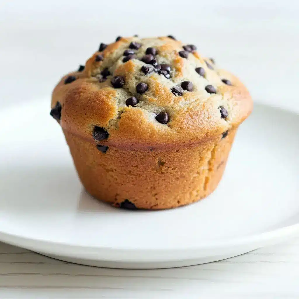 A batch of High Protein Snacks Low Sugar Healthy Muffins Chocolate Chip baked golden brown, made with oats, Greek yogurt, and Muffins Made With Protein Powder, cooling on a wire rack with melty chocolate chips on top.