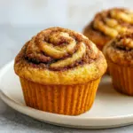 Tray of warm Greek Yogurt Cinnamon Muffins with swirled tops, showing the perfect Low Calorie Cinnamon Muffins for Protein Muffin Ideas, ideal School Muffins, Bulking Desserts, and smart Freeze Breakfast Ideas.