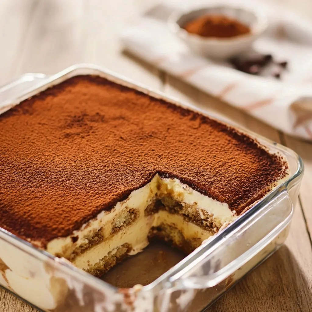 Creamy layers of coffee-soaked ladyfingers and mascarpone in this Homemade Tiramisu Recipe, a Best Tiramisu Recipe and classic Homemade Tiramisu dessert, perfect Tiramisu Recipe for Sweet Dishes Recipes, Easy Baking Recipes Desserts, Quick Recipes Snacks, and elegant Baked Dessert Recipes made with a Recette Patisserie Facile method.