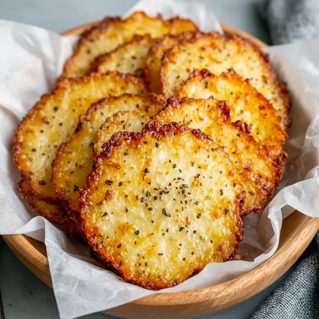 Golden, oven-baked Cottage Cheese Chips served as High Protein Snacks, a healthy take on Cheese Chips made from Cottage Cheese Recipes Healthy, ideal for quick Low Carb Snacks and smart snacking days.