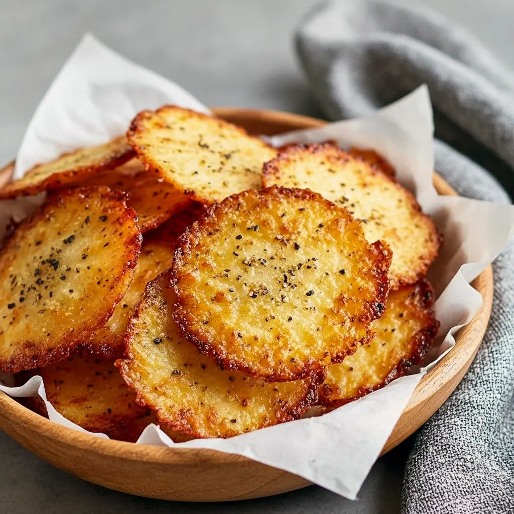 Golden, oven-baked Cottage Cheese Chips served as High Protein Snacks, a healthy take on Cheese Chips made from Cottage Cheese Recipes Healthy, ideal for quick Low Carb Snacks and smart snacking days.