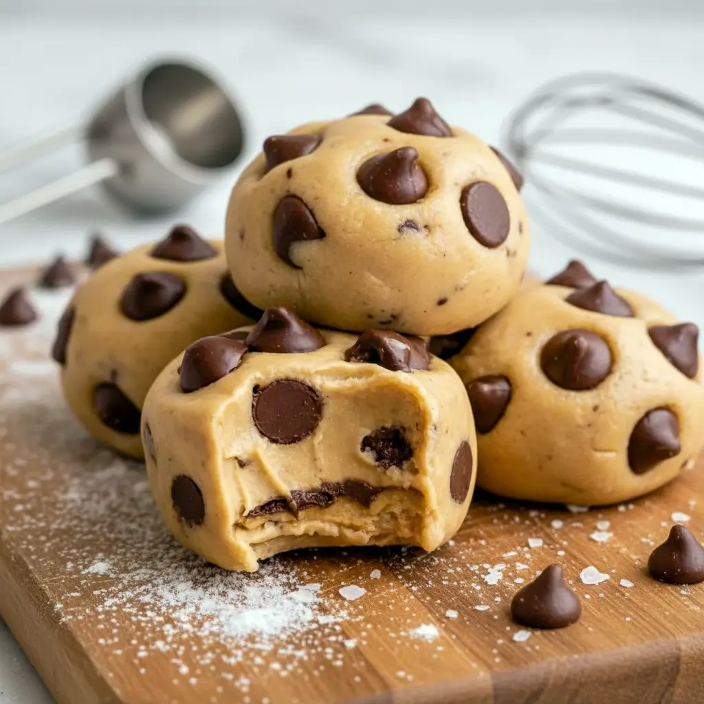 A tray of Frozen Greek Yogurt Peanut Butter Bites topped with chocolate, shown as a quick and easy no-bake dessert.