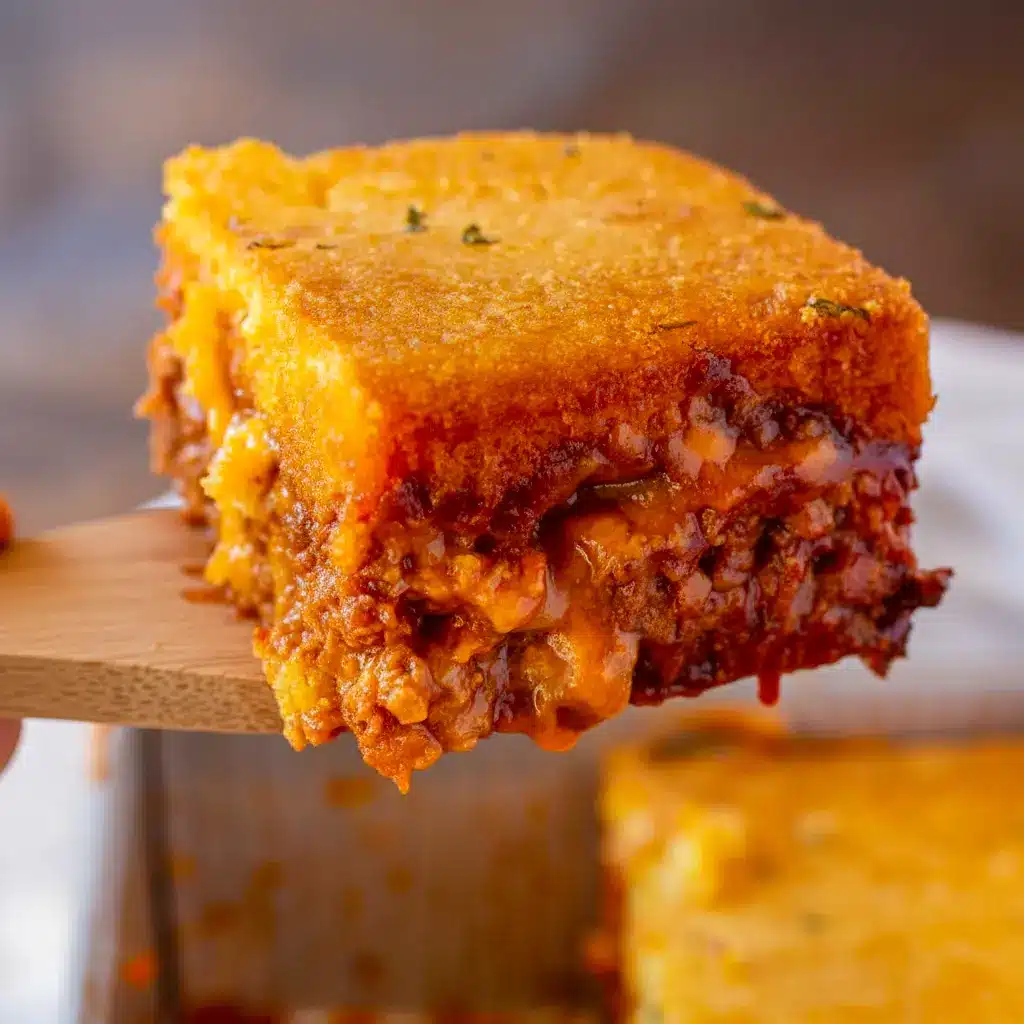 A hearty serving of BBQ Chicken Cornbread Casserole with golden cornbread topping, melted cheese, and barbecue chicken filling, styled as a comforting Barbecue Chicken Cornbread Casserole for Meals To Go With Cornbread.