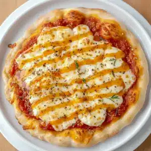 Cozy Hot Honey Ricotta Pizza with creamy cheese, golden crust, and a sweet-spicy finish, styled as one of the most delicious Specialty Pizza Recipes.