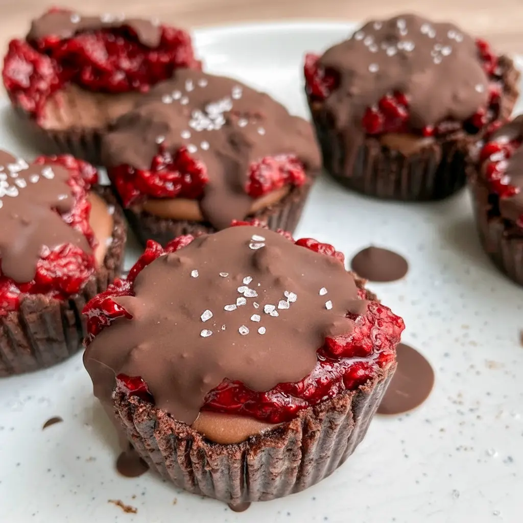 Marry Me No Bake Raspberry Chocolate Mousse Cups served in individual cups with layers of chocolate mousse and raspberry topping, creating a creamy Raspberry Chocolate Mousse dessert that looks elegant and irresistible.