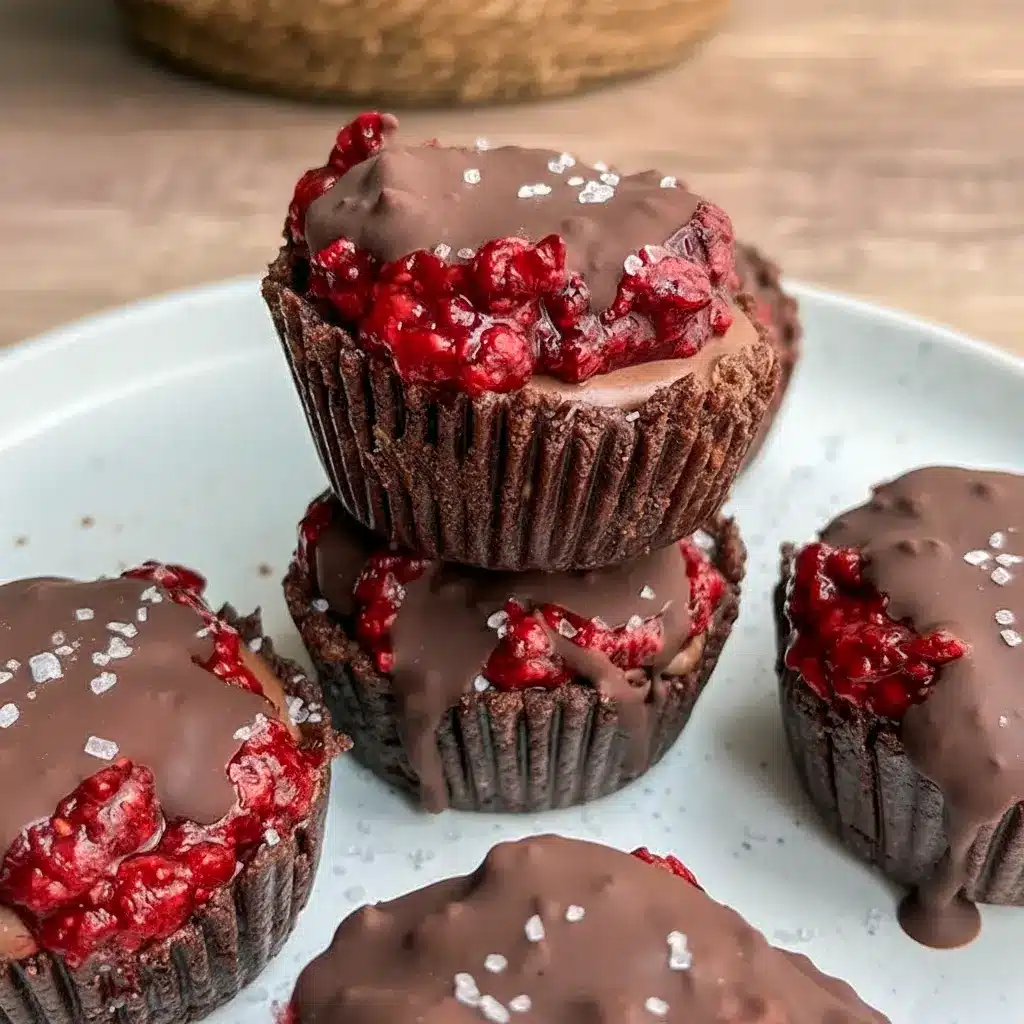 Marry Me No Bake Raspberry Chocolate Mousse Cups served in individual cups with layers of chocolate mousse and raspberry topping, creating a creamy Raspberry Chocolate Mousse dessert that looks elegant and irresistible.