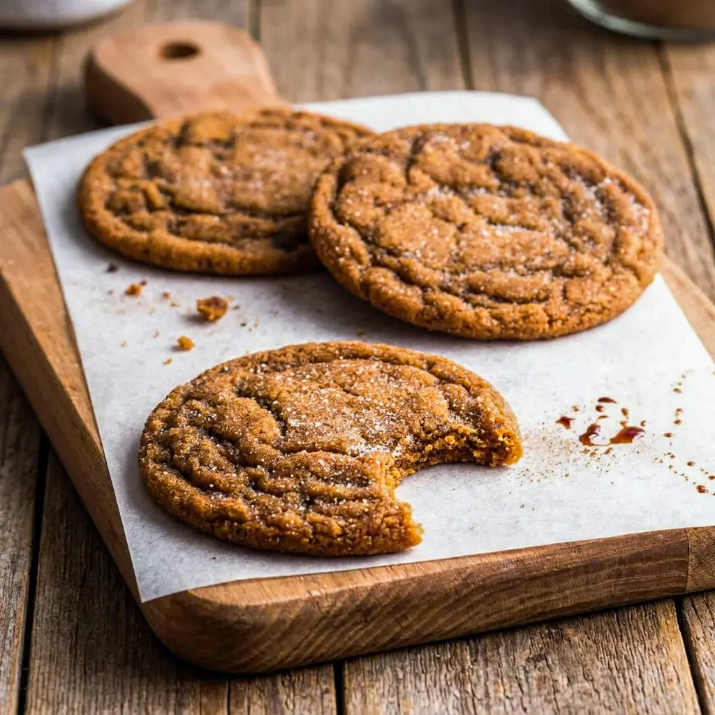 Chewy Pumpkin Spice Cookies with browned butter and molasses, one of the easiest Quick Pumpkin Recipes to save.