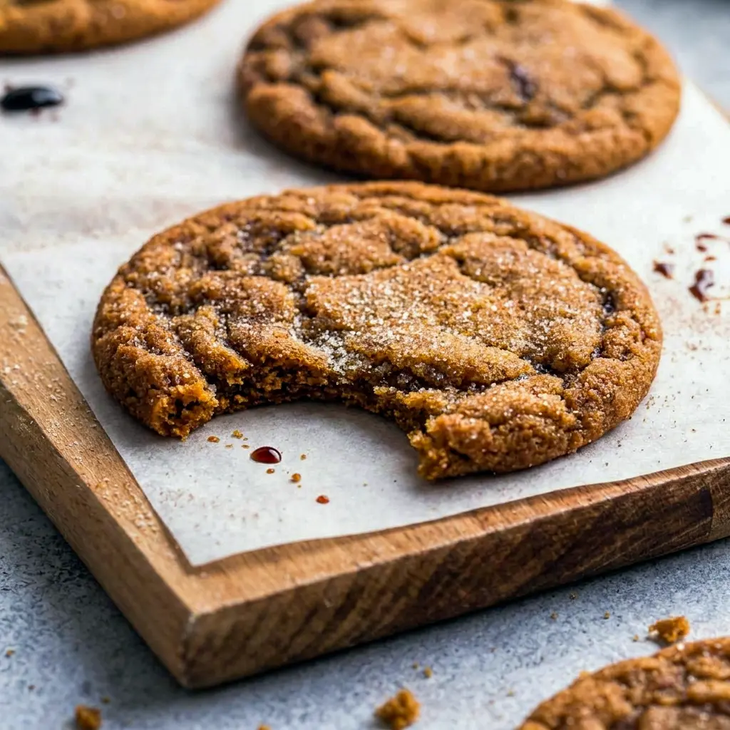 A cozy plate of Chewy Pumpkin Spice Cookies for Fall Cookie Recipes Easy Homemade with warm cinnamon sugar coating.