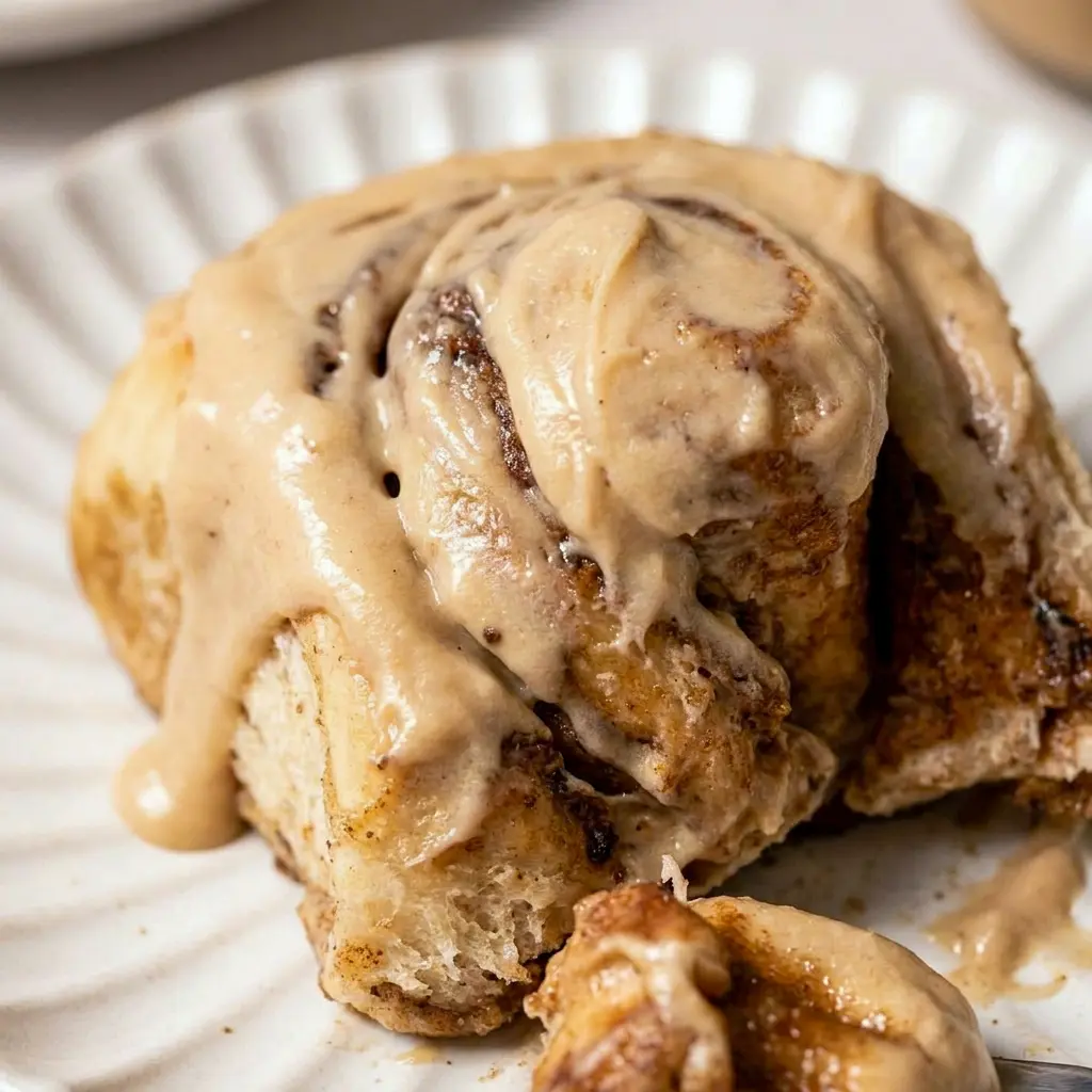 A warm tray of Coffee Cinnamon Rolls with glossy frosting for cozy Coffee Breakfast Ideas.