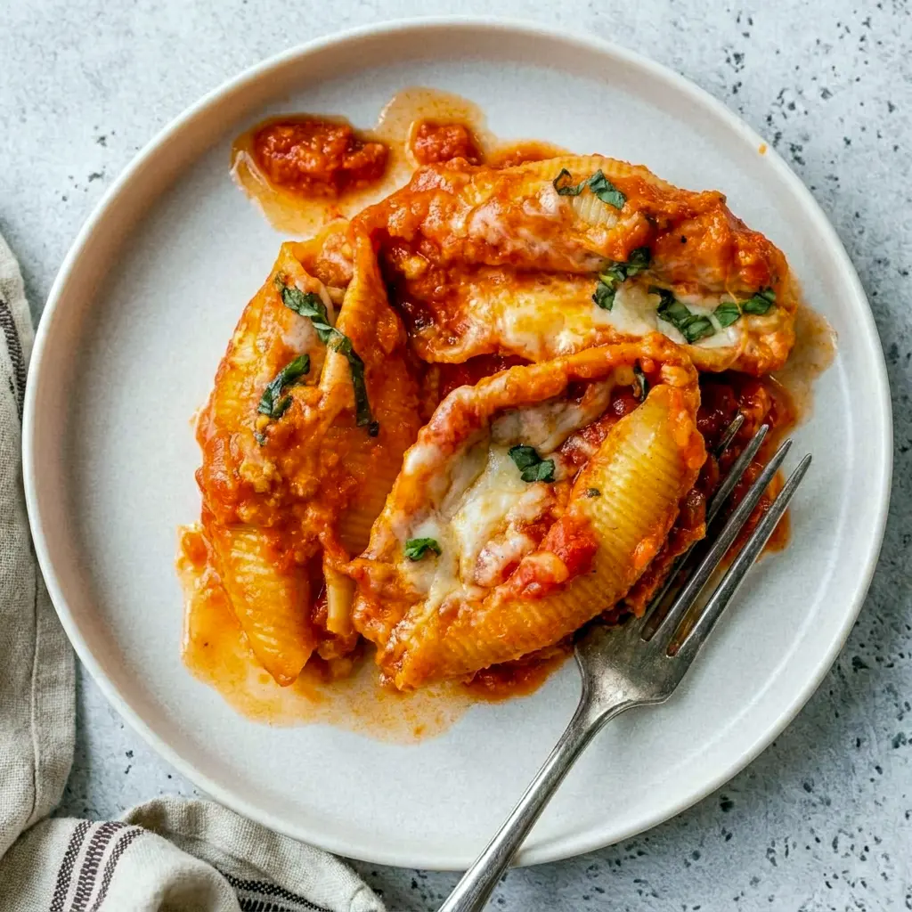 Stuffed Shells served fresh from the oven, a comforting choice for Very Healthy Dinner Recipes.