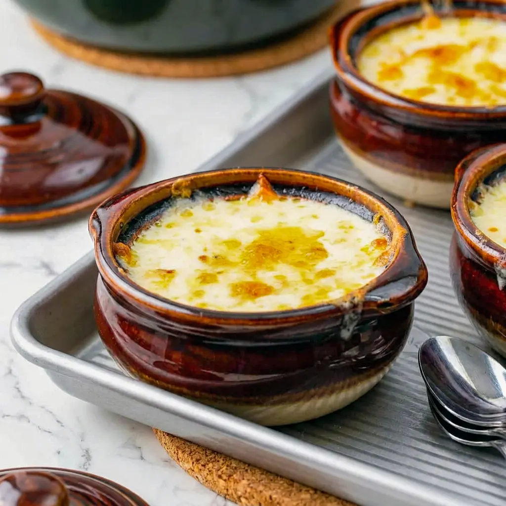 Delicious Chile Relleno Soup in a rustic bowl with creamy broth, chicken, and melted cheese for a cozy Creamy Chicken Chile Relleno Soup recipe pin.