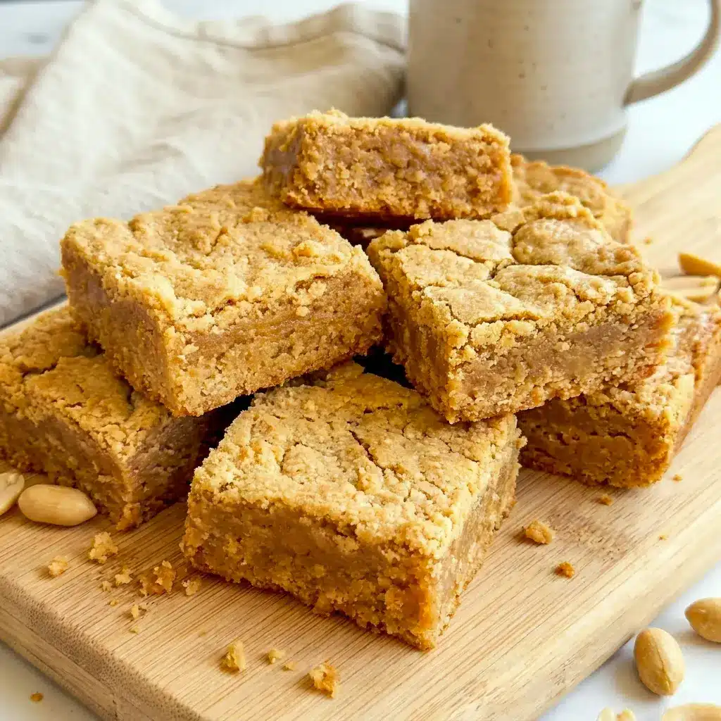 Warm Peanut Butter Brownies cut into neat squares, featuring a simple dessert style from Peanut Butter Brownies Recipe Easy.