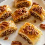Pecan Pie Crescent Rolls baked golden and flaky for an easy Crescent Roll Recipes Dessert holiday treat.