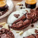 Espresso Martini Cookies styled on a dessert plate, showing off Unique Homemade Cookies with a rich coffee-chocolate finish.