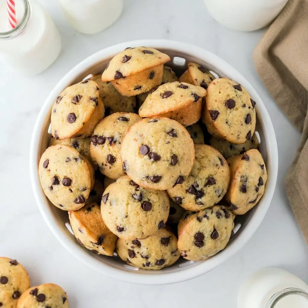 Soft and fluffy Greek Yogurt Mini Muffins packed with chocolate chips and a cozy Healthy Muffins Greek Yogurt look.