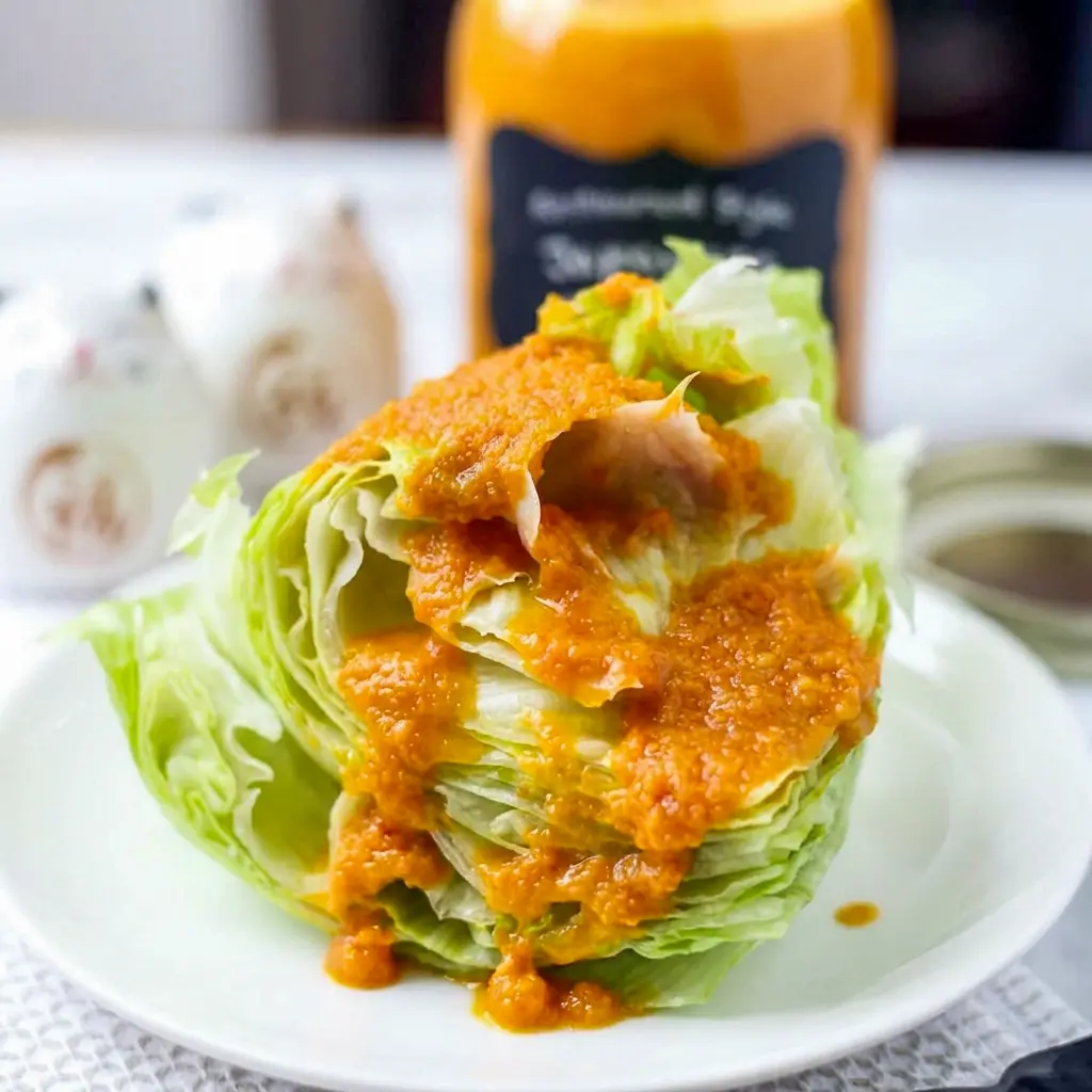Homemade Japanese Carrot Ginger Dressing in a jar, an easy Japanese Ginger Dressing Recipe for busy days.