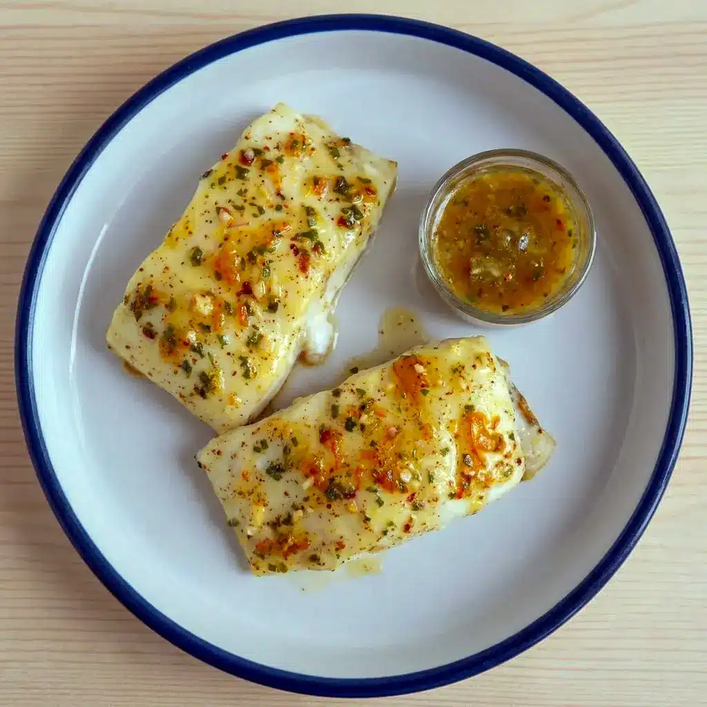 Flavorful Orange Dijon Grilled Halibut ready to serve, a bold Fish Halibut Recipe that fits any cookout menu.