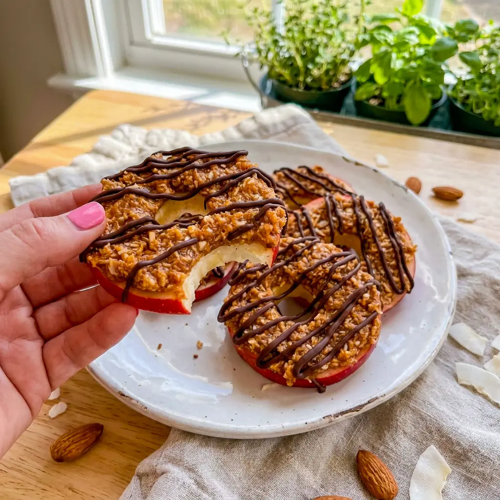 Samoa Apple Slices are a tasty copycat treat inspired by Apple Samoas Slices with crisp apples and rich topping.