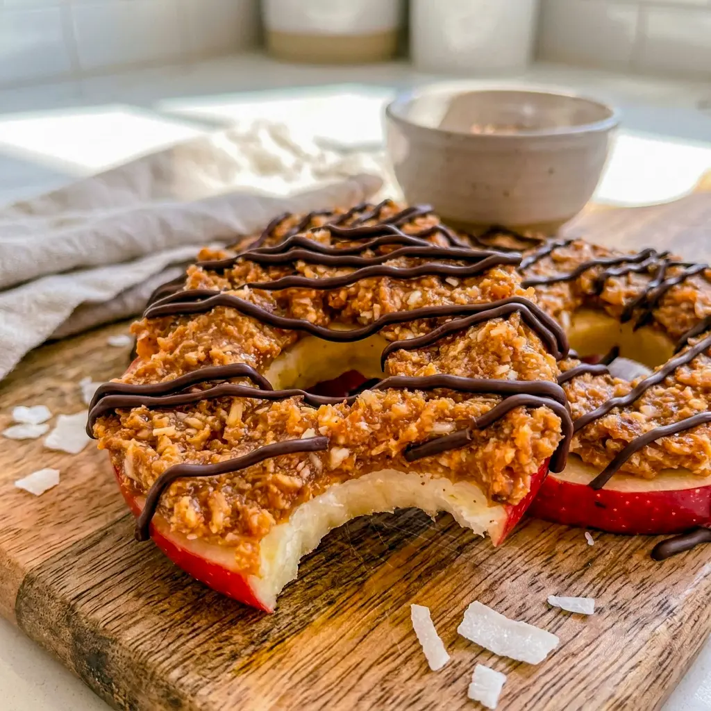 Samoa Apple Slices are an easy, crave-worthy option for Apple Slice Snacks with coconut, almond butter, and chocolate.