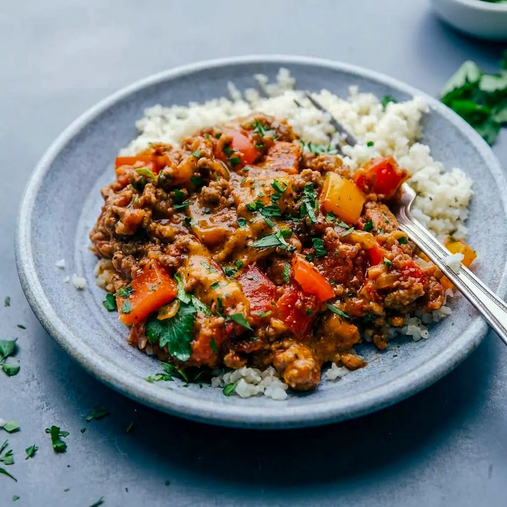 Unstuffed Peppers with colorful bell peppers, ground turkey, and melted cheese, perfect for Meals To Make With Peppers.