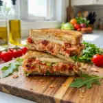 Sun-Dried Tomato Chicken Salad piled high on bread for a bright Sandwich With Sundried Tomatoes lunch idea.