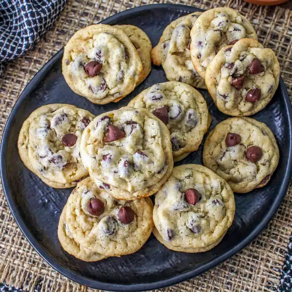 Golden Greek Yogurt Chocolate Chip Cookies with chewy centers, one of the best Easy Healthy Bakes.