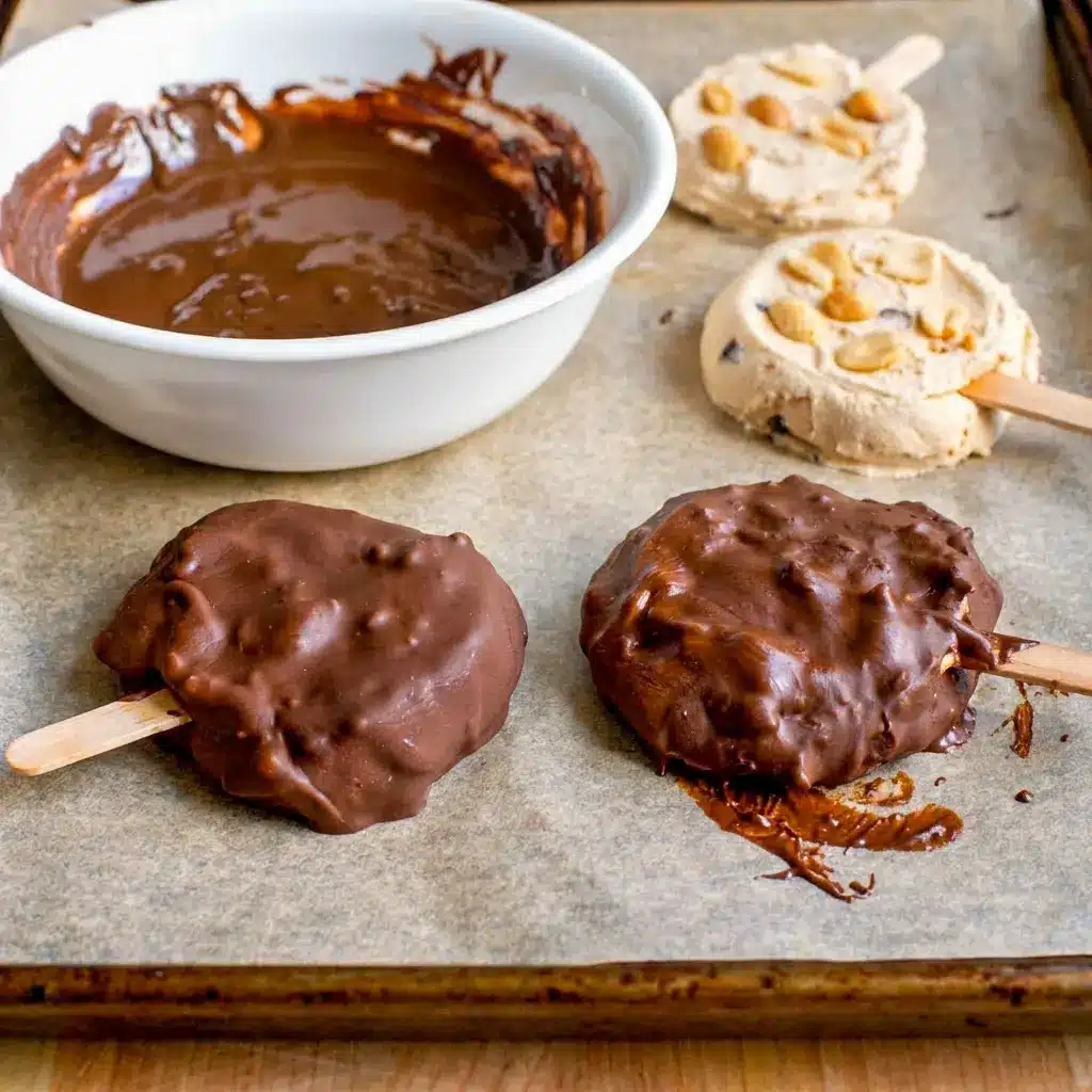 Copycat Dairy Queen Buster Bars served as a Peanut Buster style treat with creamy peanut butter layers and a delicious chocolate finish.