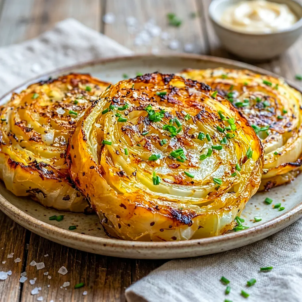 Oven Roasted Cabbage Steaks served with Parmesan and parsley, a flavorful twist on Roasted Cabbage Steaks for weeknight meals.