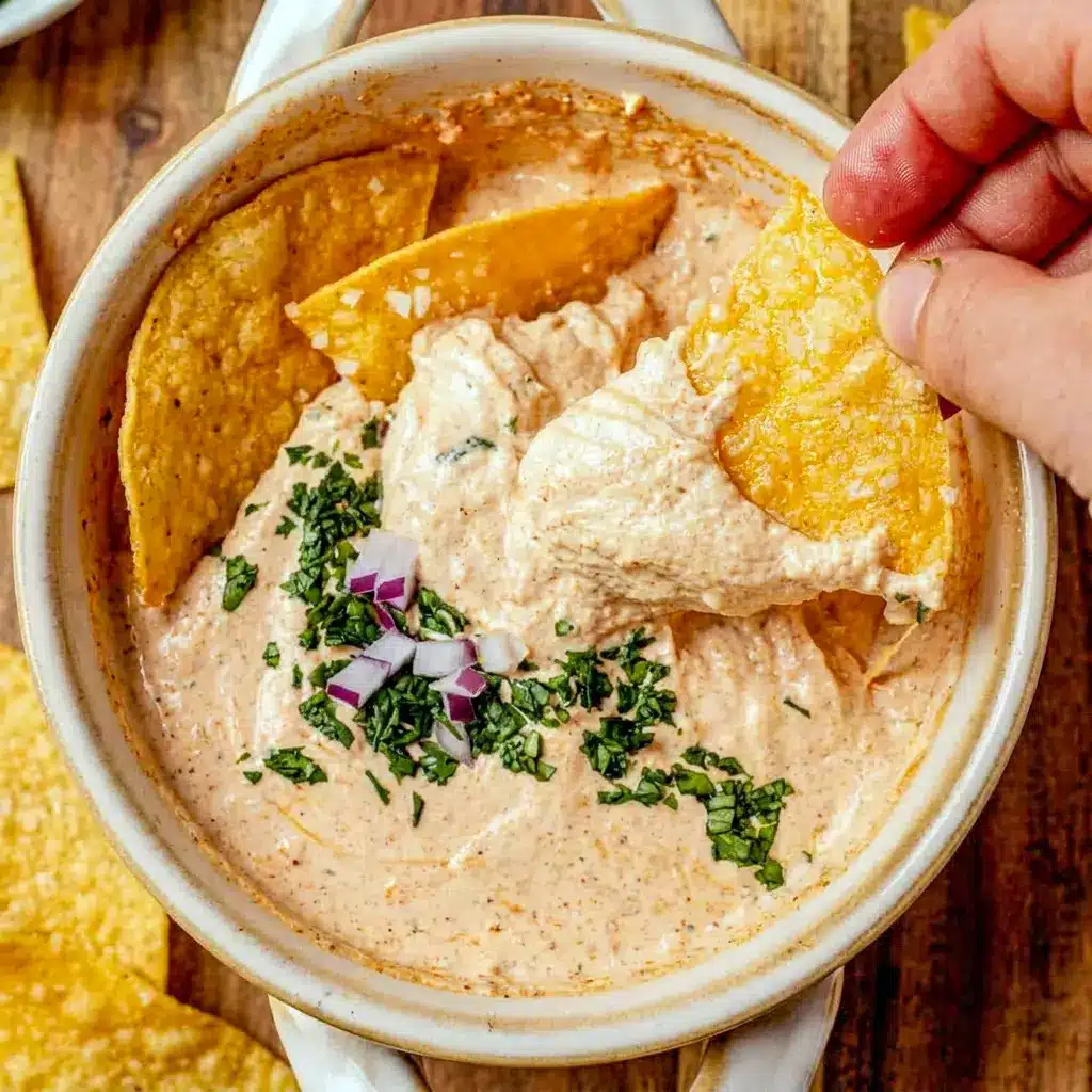 Cottage Cheese Queso Dip made for easy Things To Mix With Cottage Cheese, featuring a smooth cheesy texture and a bold Southwest finish.