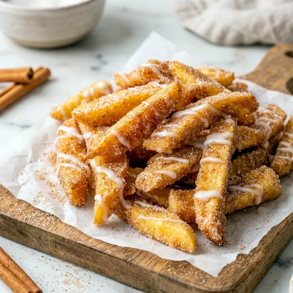Golden Air Fryer Apple Fries make easy Good For You Snacks that feel fun, cozy, and lightly sweet.