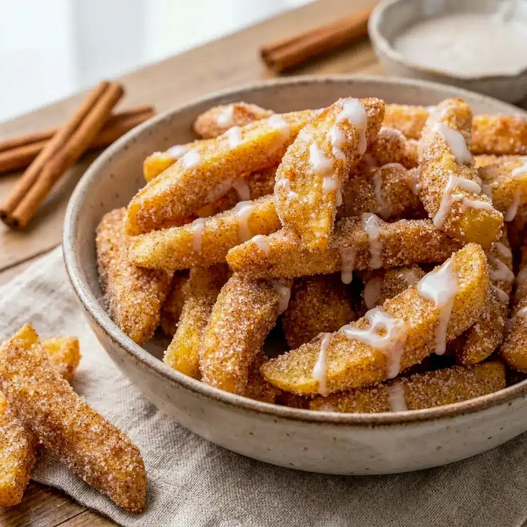 Air Fryer Apple Fries are a simple answer to What To Make In An Air Fryer when you want a fast apple treat.