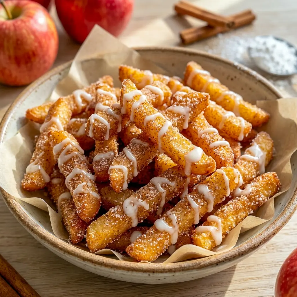 Air Fryer Apple Fries bring fresh flavor to Recipes With Red Apples and make a great No Cheese Recipes option.