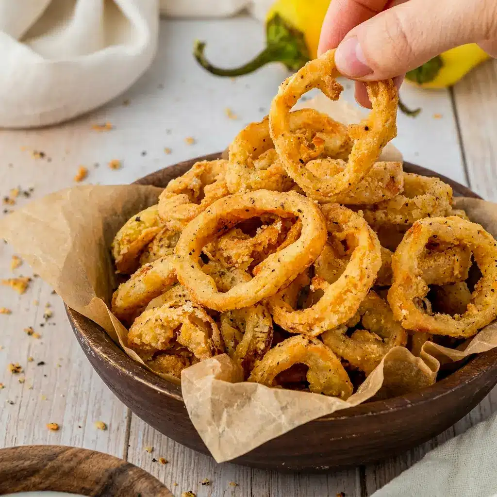 Air Fryer Banana Peppers are a simple way to enjoy Cooking With Banana Peppers for a crunchy side or topping.