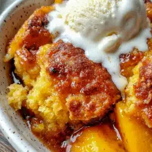 Brown Butter Peach Cobbler shines in this cozy dessert photo, making it a dreamy addition to Peache Recipes for summer baking.