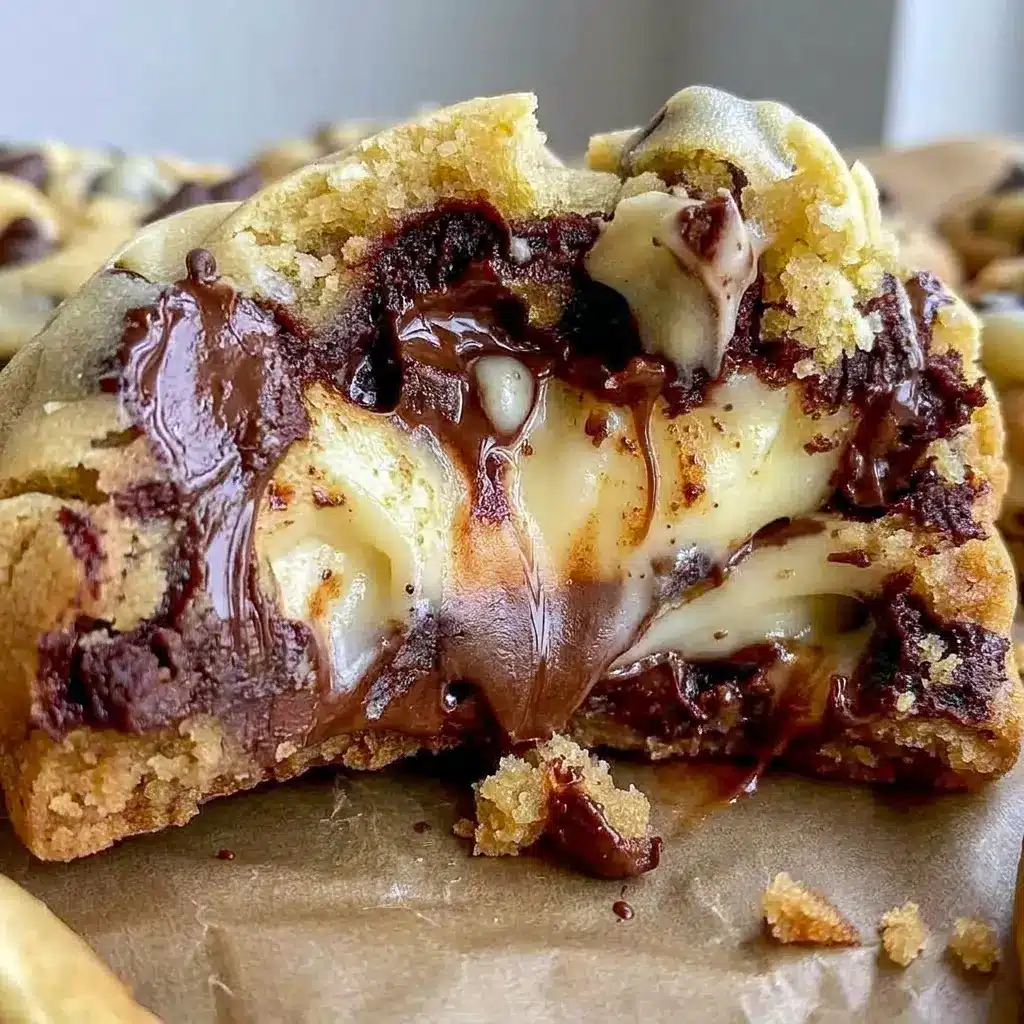 Soft Cheesecake Stuffed Chocolate Chip Cookies stacked high for sharing, turning classic treats into crave-worthy Cookie Dough Stuffed Cookies.