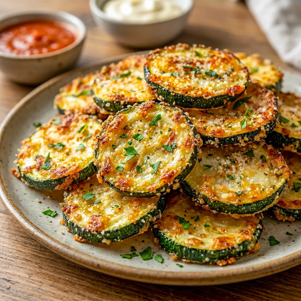 Oven-baked Crispy Baked Parmesan Zucchini with a crisp cheesy coating, one of the easiest Side Dishes Easy enough for busy dinners.