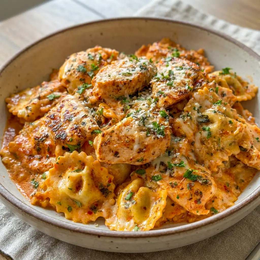 Comforting Crockpot Million Dollar Ravioli on the table, a cozy Family Easy Dinner everyone can dig into.