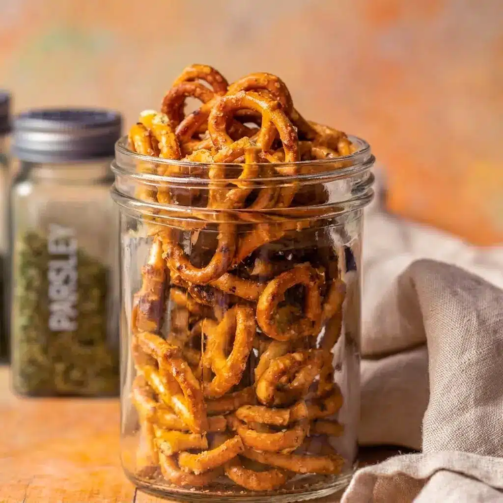 Addictive Dill Pickle Ranch Pretzels with a zesty finish, a tasty take on Homemade Ranch Seasoned Pretzels and Spicy Dill Pretzels.