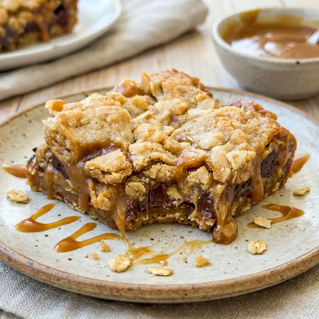 Easy Carmelitas are gooey dessert bars that fit the vibe of Ina Garten Dessert Bars with a rich caramel layer and chocolate chips.