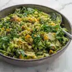 Bright and fresh, Grilled Corn Orzo Salad makes a delicious Scallion Salad Recipe for summer meals and meal prep.