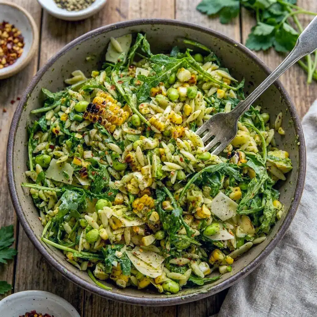 Grilled Corn Orzo Salad is one of the best Best Grilled Side Dishes for BBQs, picnics, and warm-weather dinners.