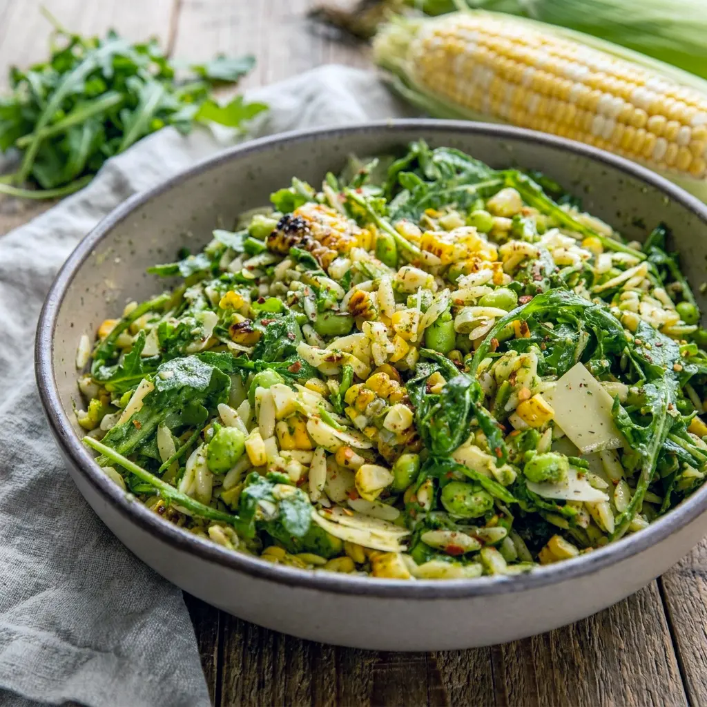 Fresh and herby, Grilled Corn Orzo Salad fits perfectly into Vegetarian Dill Recipes for a light plant-based meal.