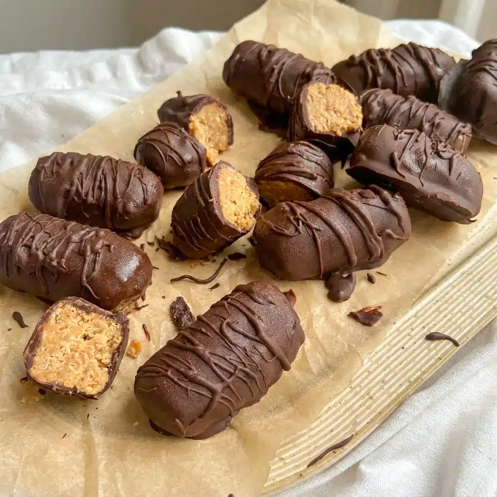 A tray of Healthy Homemade Butterfingers perfect for Fun Snack Ideas For Adults, with easy no-bake layers and a nostalgic candy bar look.