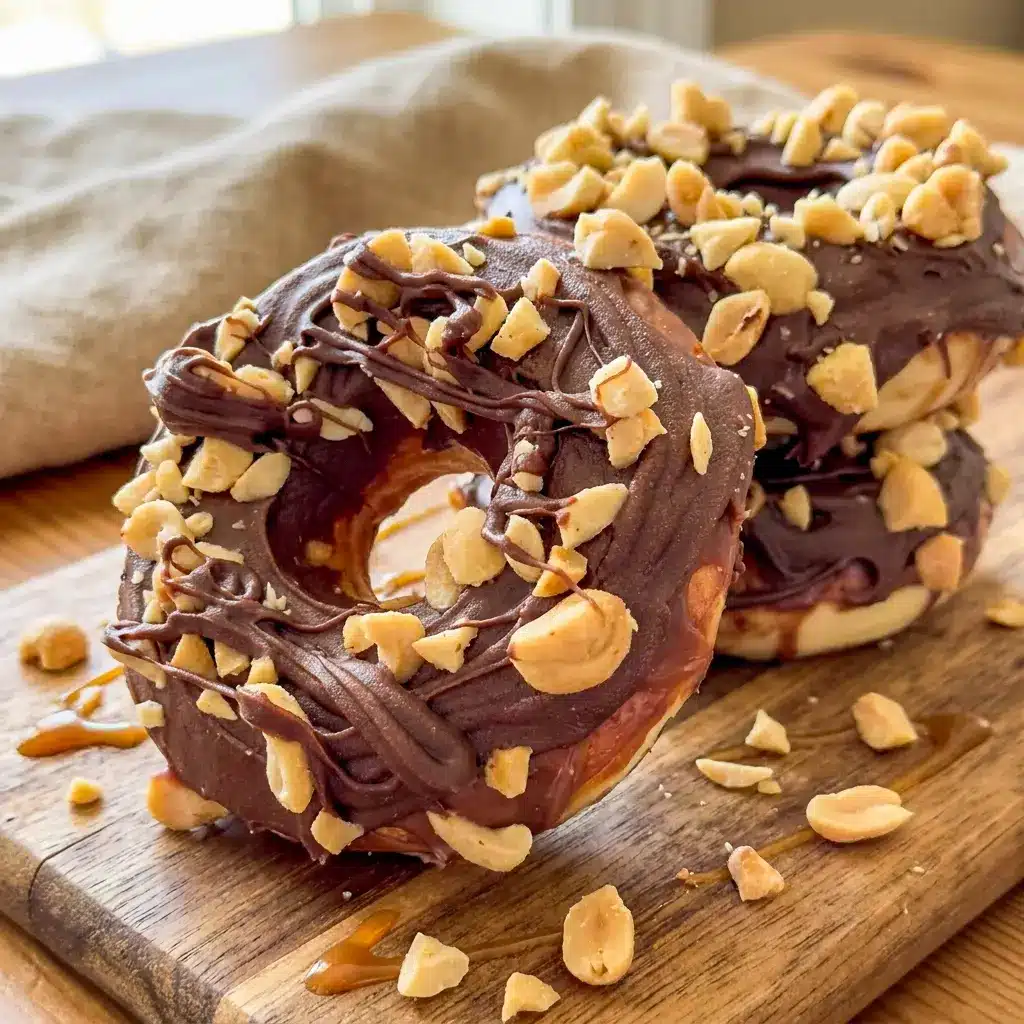 Krispy Kreme Snickers Donut is a fun, indulgent twist on Krispy Kreme Snickers Donuts that fits perfectly into sweet dessert inspiration boards.