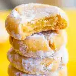 Lemon Pixie Cookies shine in this bright, airy photo styled for Gf Sugar Free Desserts and soft, chewy citrus cravings.