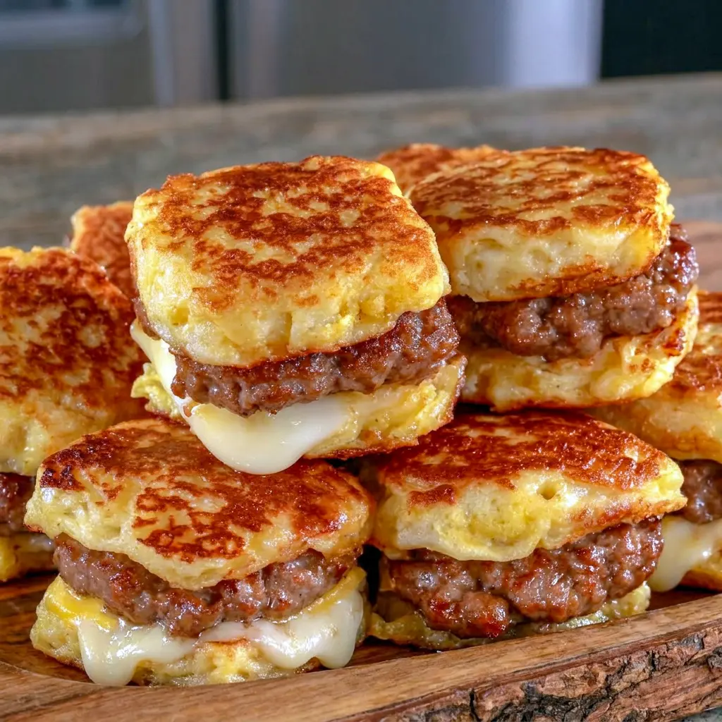 Fresh-baked McGriddle Bites on a serving plate, ideal for Slumber Party Breakfast Ideas and fun weekend brunches.
